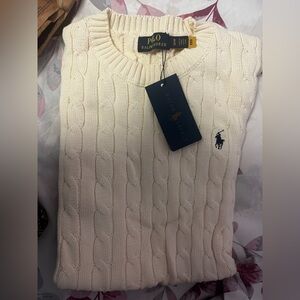 Polo by Ralph Lauren Ivory Cable Knit Sweater